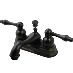 Kingston Brass Fauceture FSY3605ACL American Classic Two Handle 4" Centerset Lavatory Faucet in Oil Rubbed Bronze