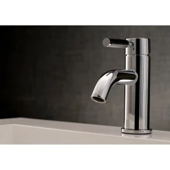 Kingston Brass Fauceture Kaiser Single Handle Deck Mount Bathroom Faucet