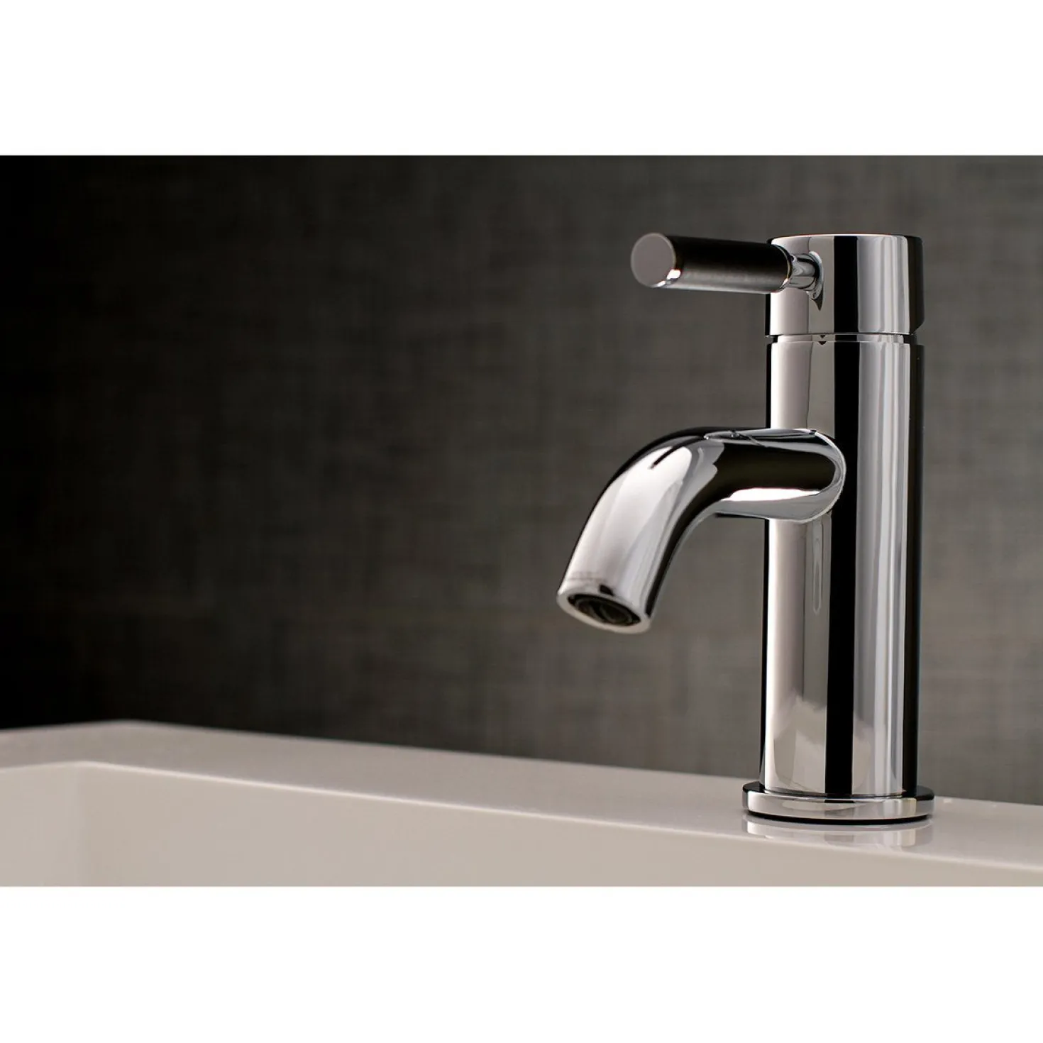 Kingston Brass Fauceture Kaiser Single Handle Deck Mount Bathroom Faucet