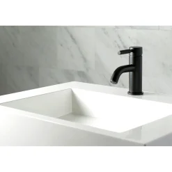 Kingston Brass Fauceture Kaiser Single Handle Deck Mount Bathroom Faucet