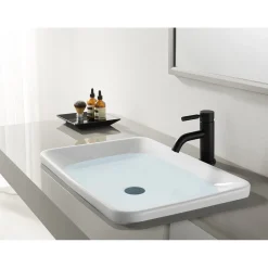 Kingston Brass Fauceture Kaiser Single Handle Deck Mount Bathroom Faucet
