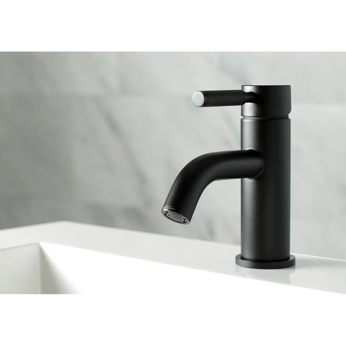 Kingston Brass Fauceture Kaiser Single Handle Deck Mount Bathroom Faucet