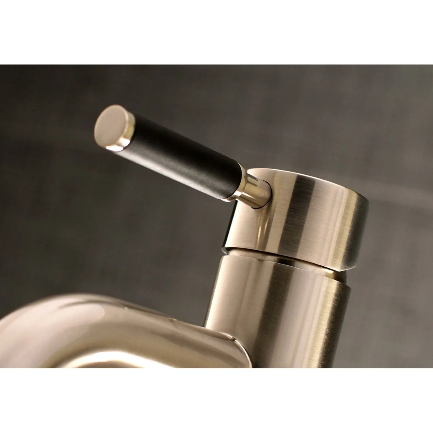 Kingston Brass Fauceture Kaiser Single Handle Deck Mount Bathroom Faucet