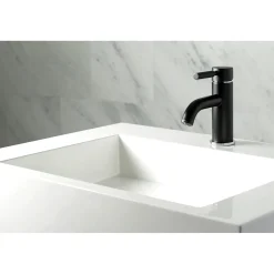 Kingston Brass Fauceture Kaiser Single Handle Deck Mount Bathroom Faucet
