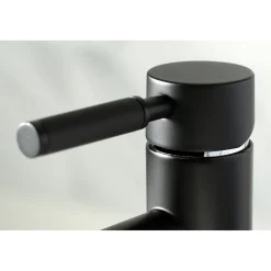 Kingston Brass Fauceture Kaiser Single Handle Deck Mount Bathroom Faucet