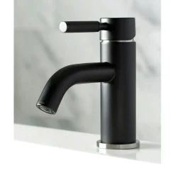 Kingston Brass Fauceture Kaiser Single Handle Deck Mount Bathroom Faucet