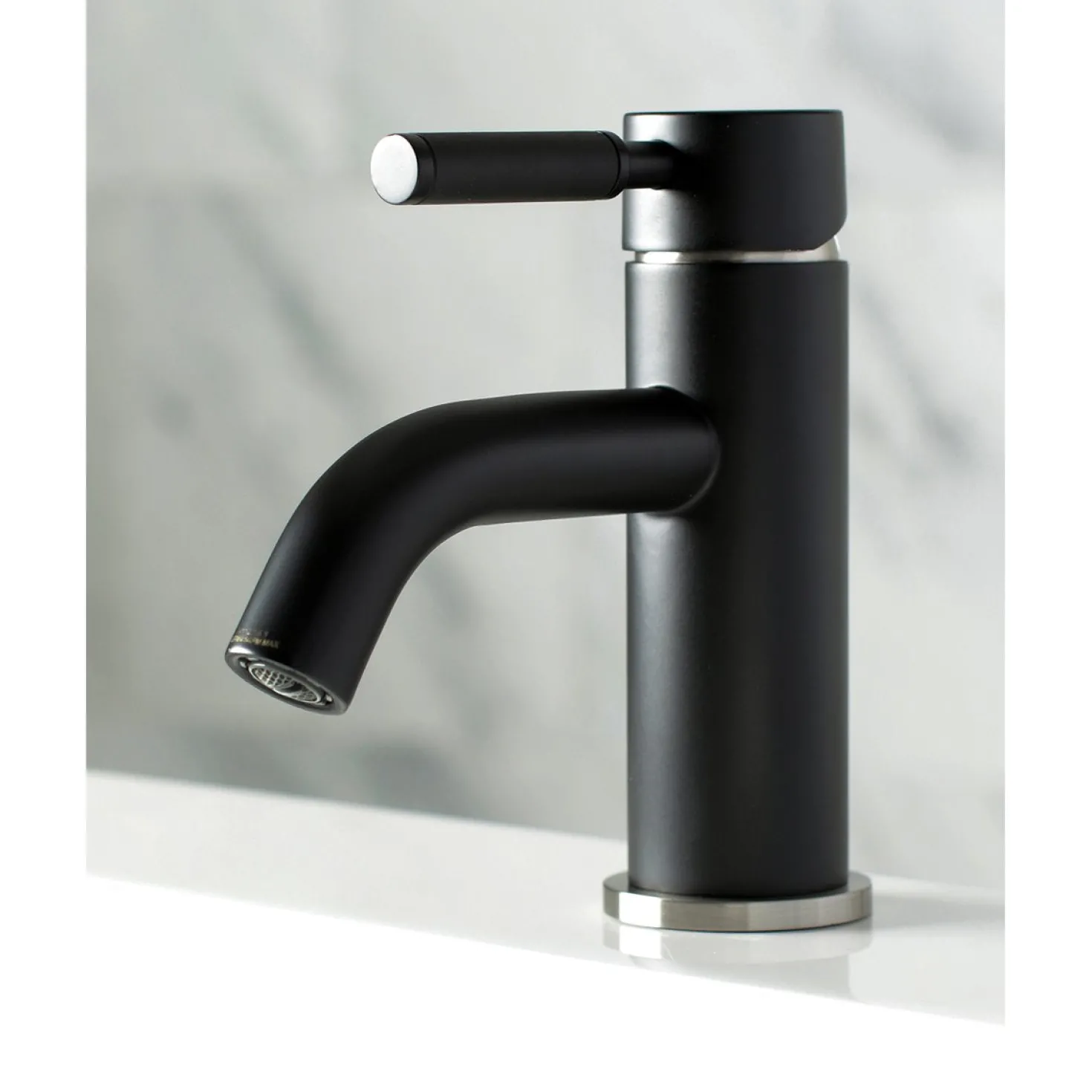 Kingston Brass Fauceture Kaiser Single Handle Deck Mount Bathroom Faucet