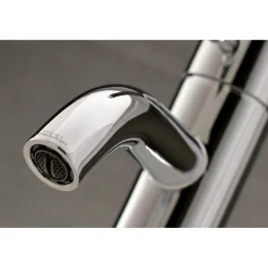 Kingston Brass Fauceture Kaiser Single Handle Deck Mount Bathroom Faucet