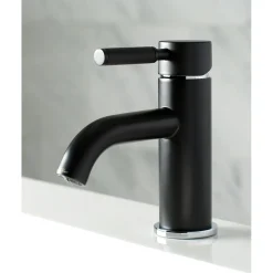 Kingston Brass Fauceture Kaiser Single Handle Deck Mount Bathroom Faucet