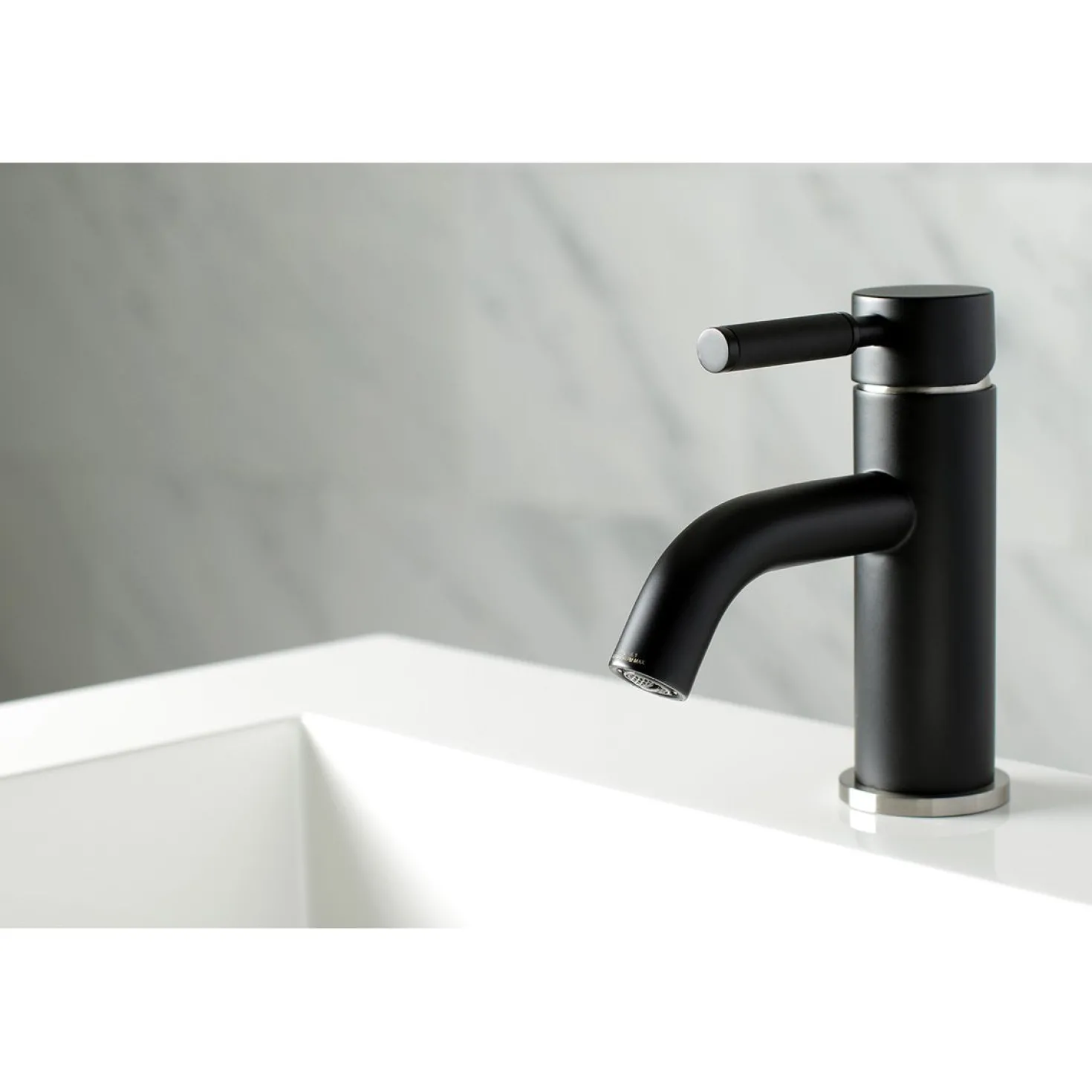 Kingston Brass Fauceture Kaiser Single Handle Deck Mount Bathroom Faucet
