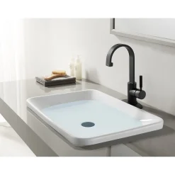 Kingston Brass Fauceture Kaiser Single-Handle Bathroom Faucet with Drain