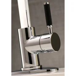 Kingston Brass Fauceture Kaiser Single-Handle Bathroom Faucet with Drain