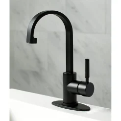 Kingston Brass Fauceture Kaiser Single-Handle Bathroom Faucet with Drain