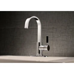 Kingston Brass Fauceture Kaiser Single-Handle Bathroom Faucet with Drain