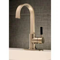 Kingston Brass Fauceture Kaiser Single-Handle Bathroom Faucet with Drain