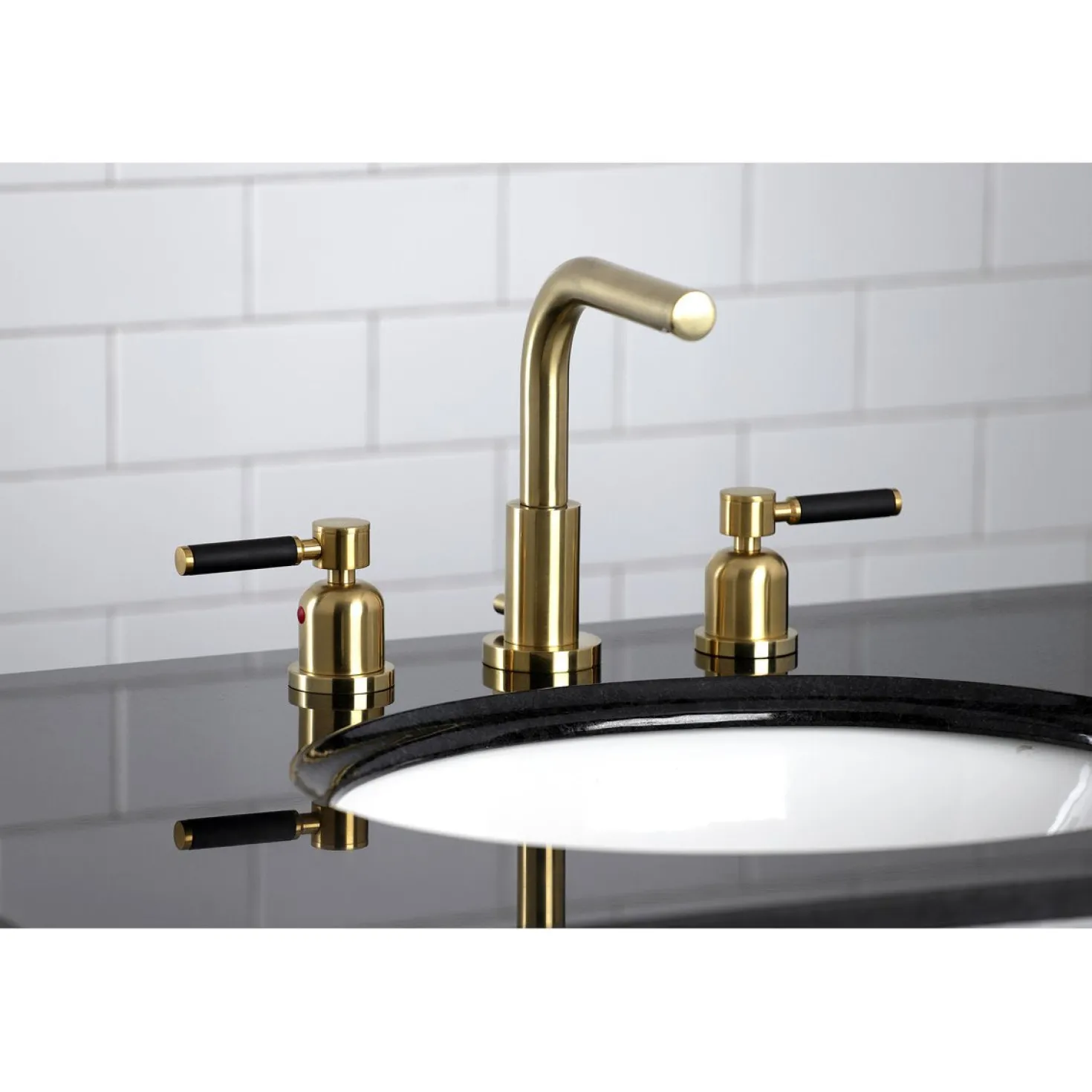 Kingston Brass Fauceture Kaiser 8-Inch Widespread Bathroom Faucet
