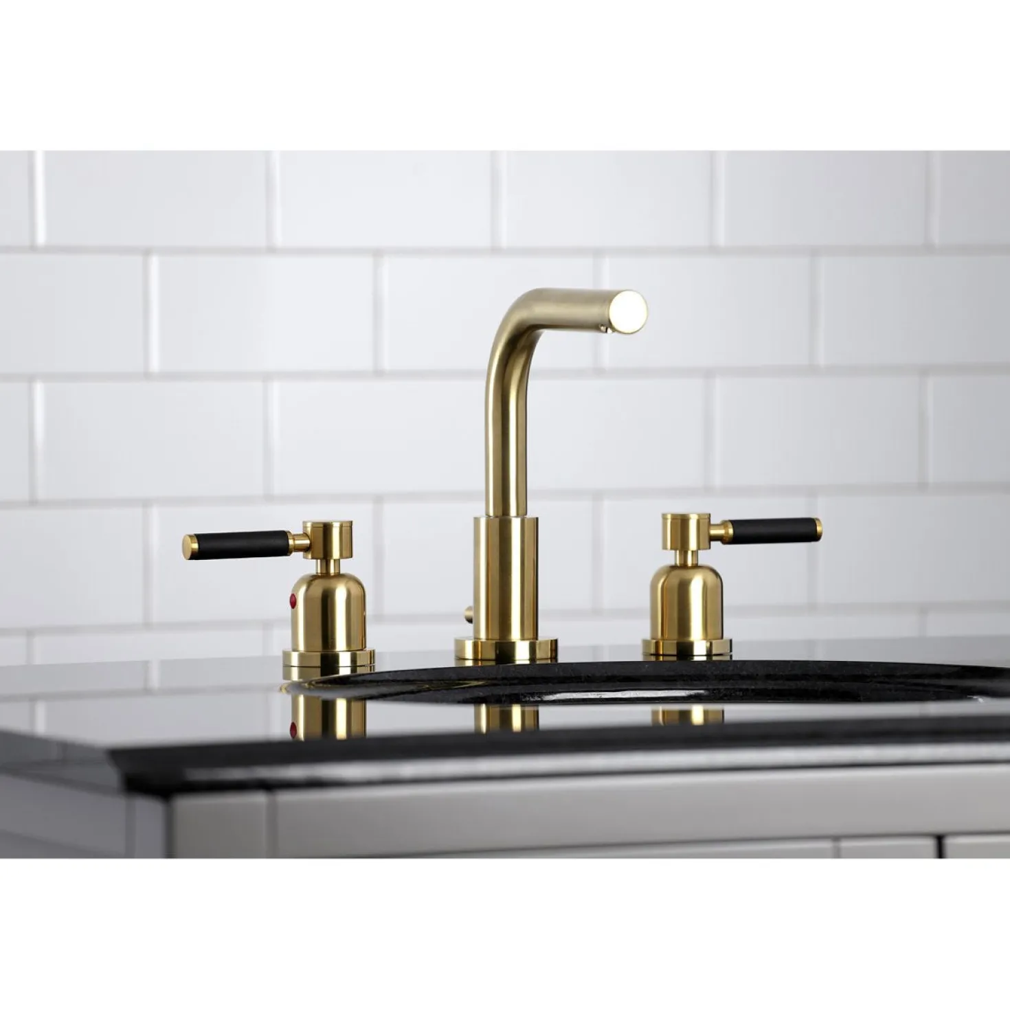 Kingston Brass Fauceture Kaiser 8-Inch Widespread Bathroom Faucet