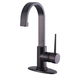 Kingston Brass Fauceture New York Single-Handle Bathroom Faucet Drain