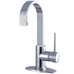 Kingston Brass Fauceture New York Single-Handle Bathroom Faucet Drain
