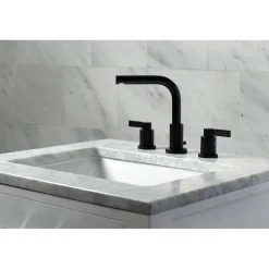Kingston Brass Fauceture NuvoFusion 8-Inch Widespread Bathroom Faucet
