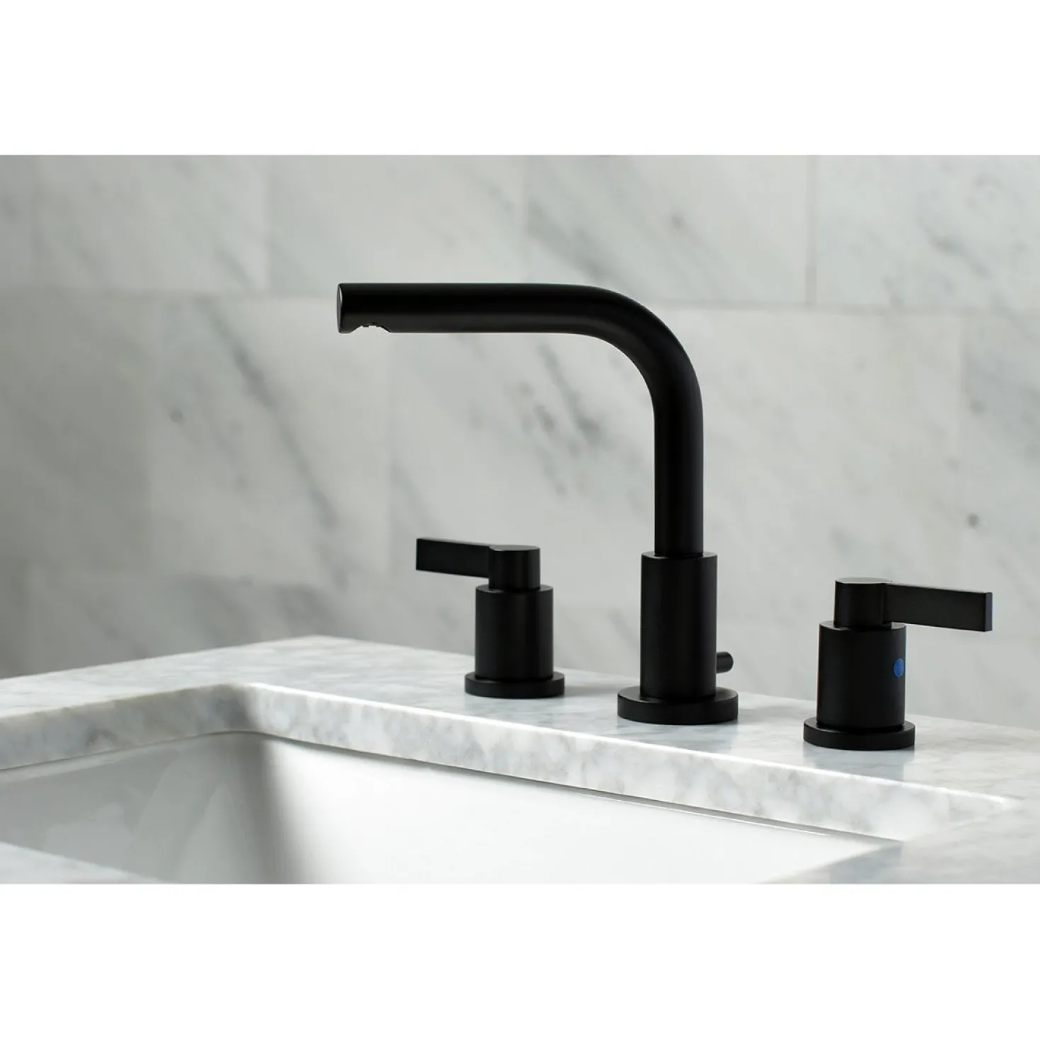 Kingston Brass Fauceture NuvoFusion 8-Inch Widespread Bathroom Faucet