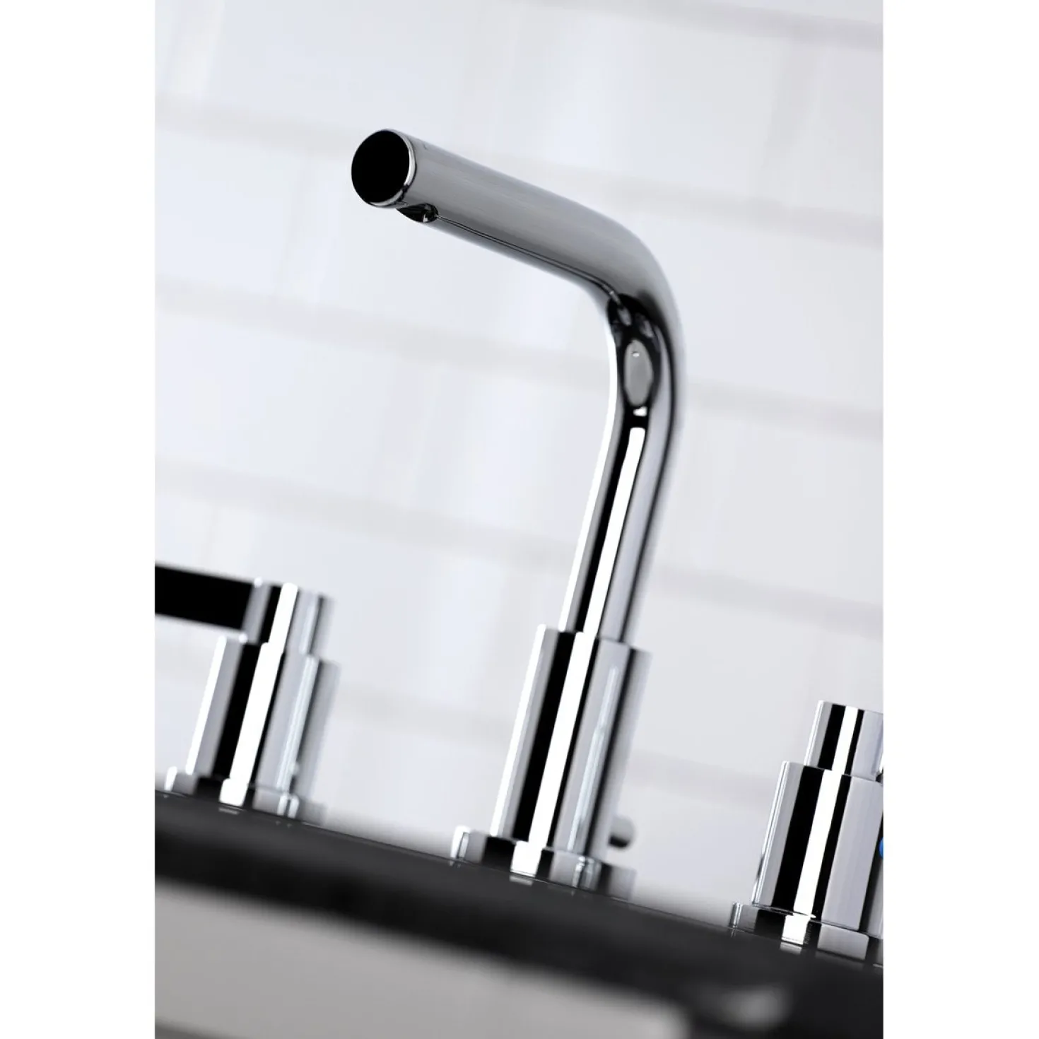 Kingston Brass Fauceture NuvoFusion 8-Inch Widespread Bathroom Faucet