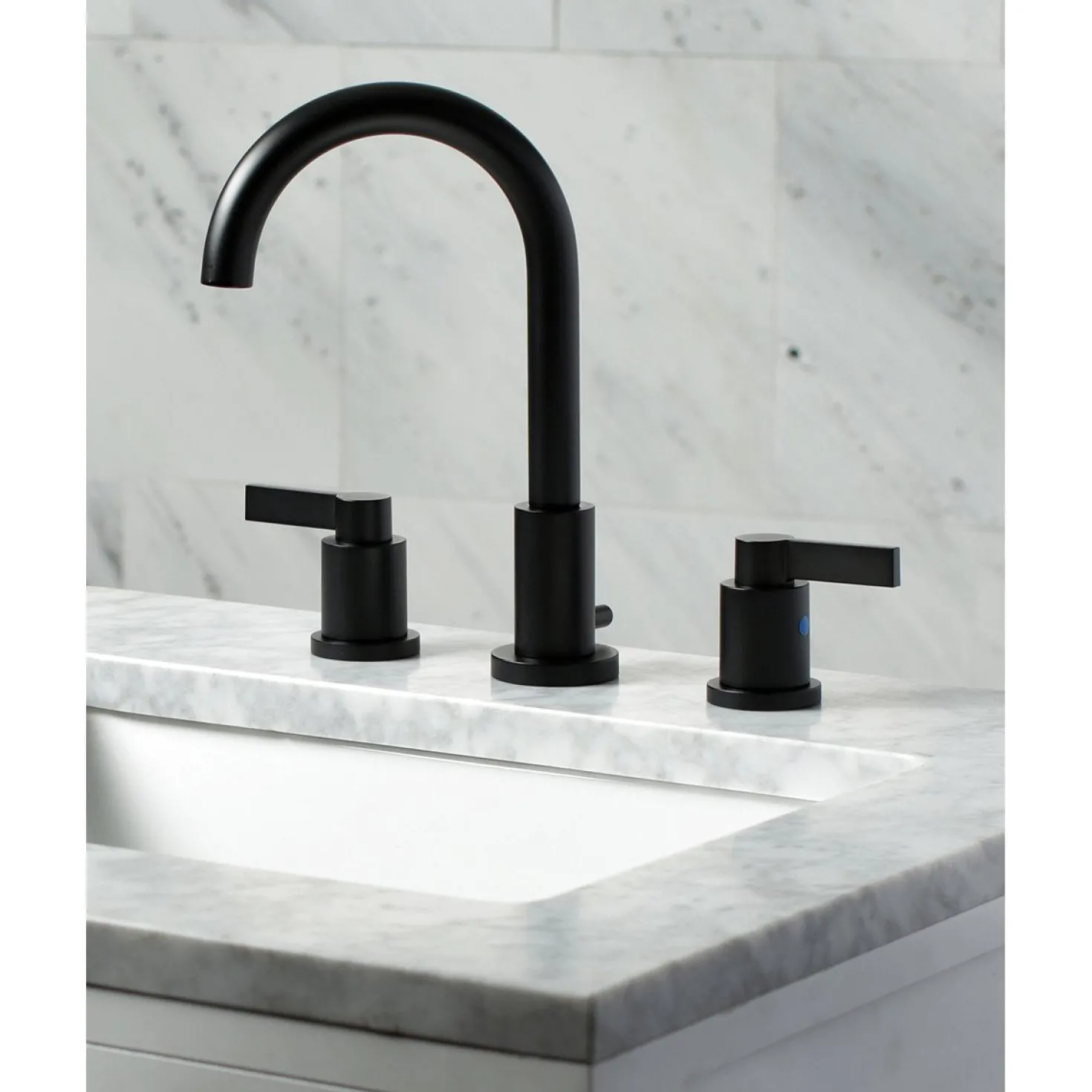 Kingston Brass Fauceture NuvoFusion Widespread Bathroom Faucet
