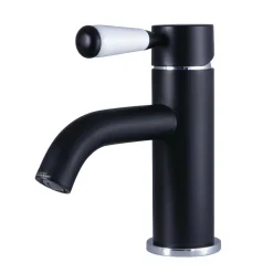 Kingston Brass Fauceture Paris Single-Handle Bathroom Faucet with Drain and Deck Plate