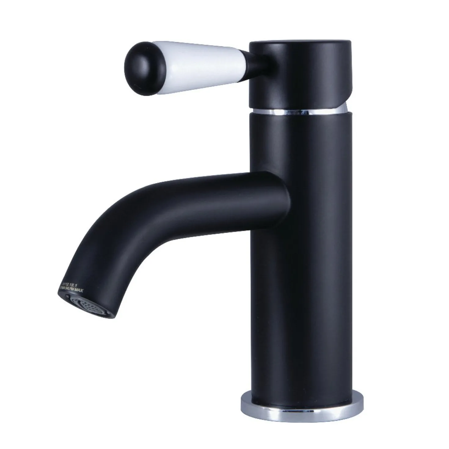 Kingston Brass Fauceture Paris Single-Handle Bathroom Faucet with Drain and Deck Plate