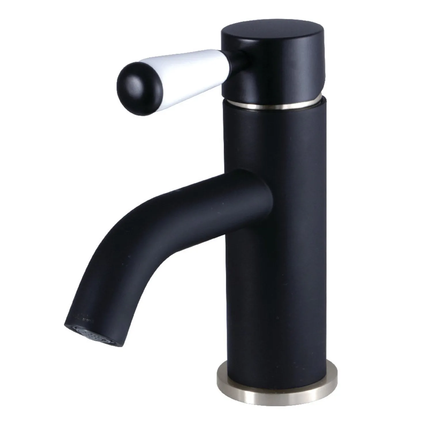 Kingston Brass Fauceture Paris Single-Handle Bathroom Faucet with Drain and Deck Plate