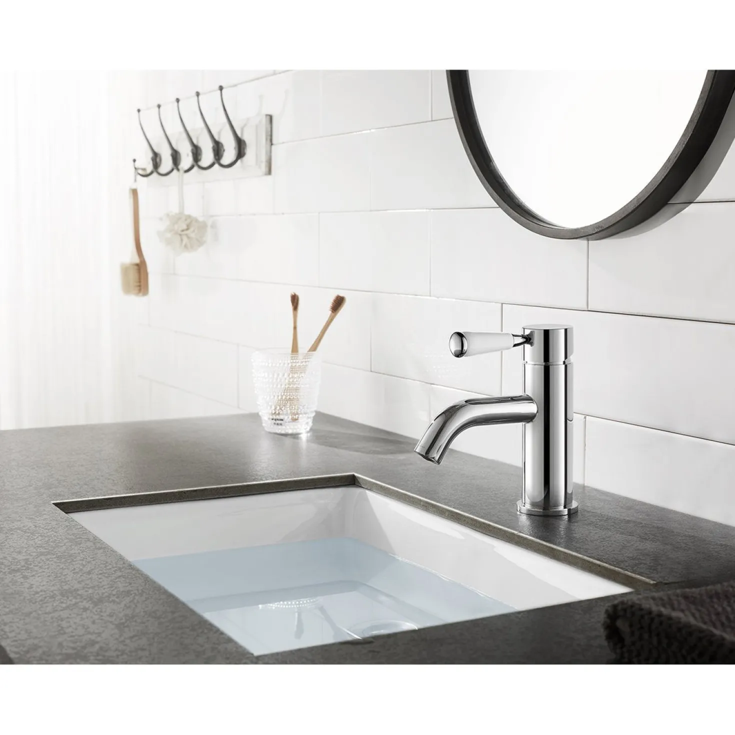 Kingston Brass Fauceture Paris Single-Handle Bathroom Faucet with Drain and Deck Plate