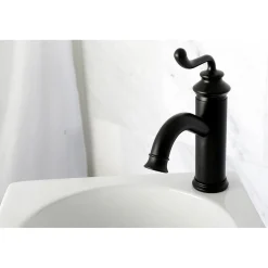 Kingston Brass Fauceture Royale Single-Handle Monoblock Bathroom Faucet