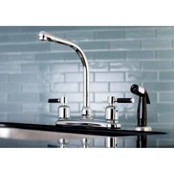 Kingston Brass FB751DKL Centerset Kitchen Faucet in Polished Chrome