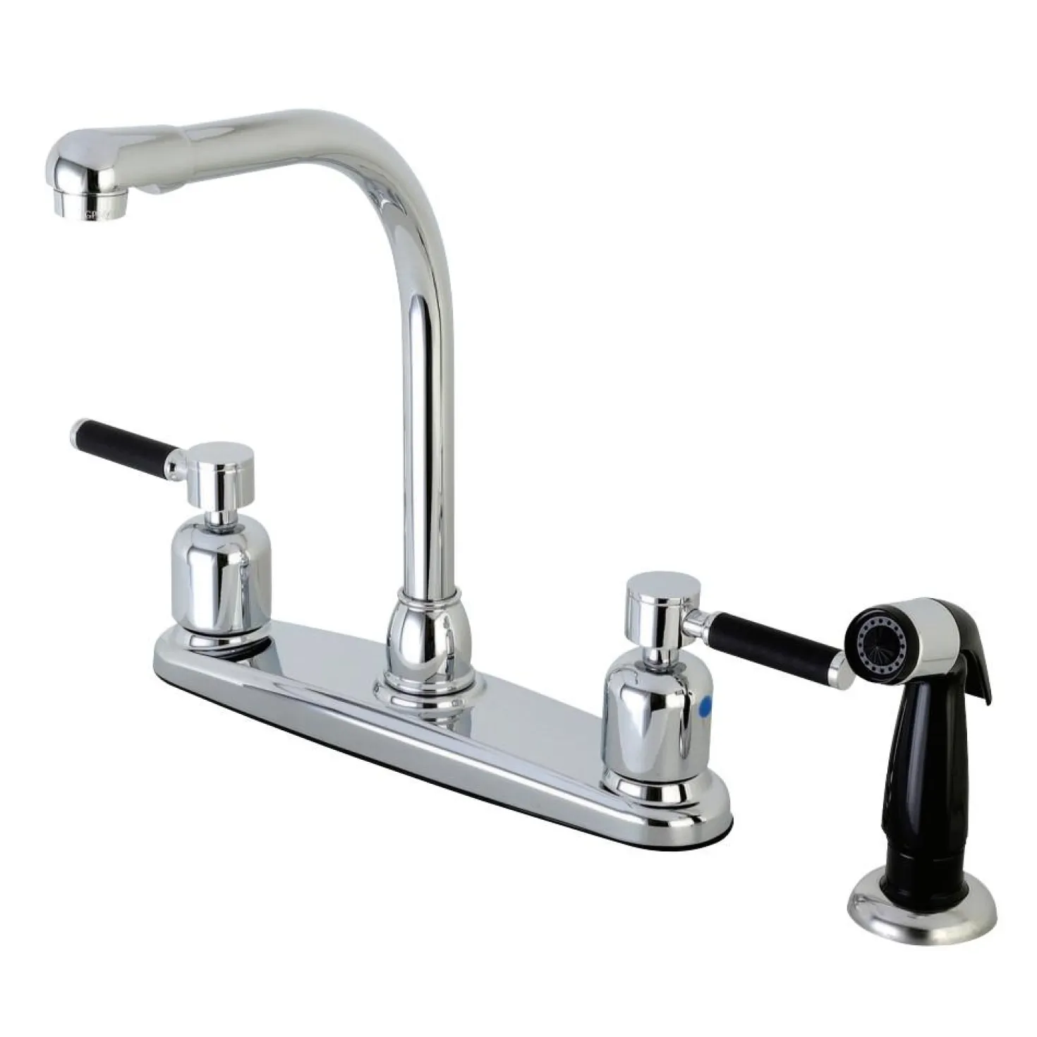 Kingston Brass FB751DKL Centerset Kitchen Faucet in Polished Chrome