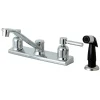 Kingston Brass FB122DL Centerset Kitchen Faucet in Polished Chrome