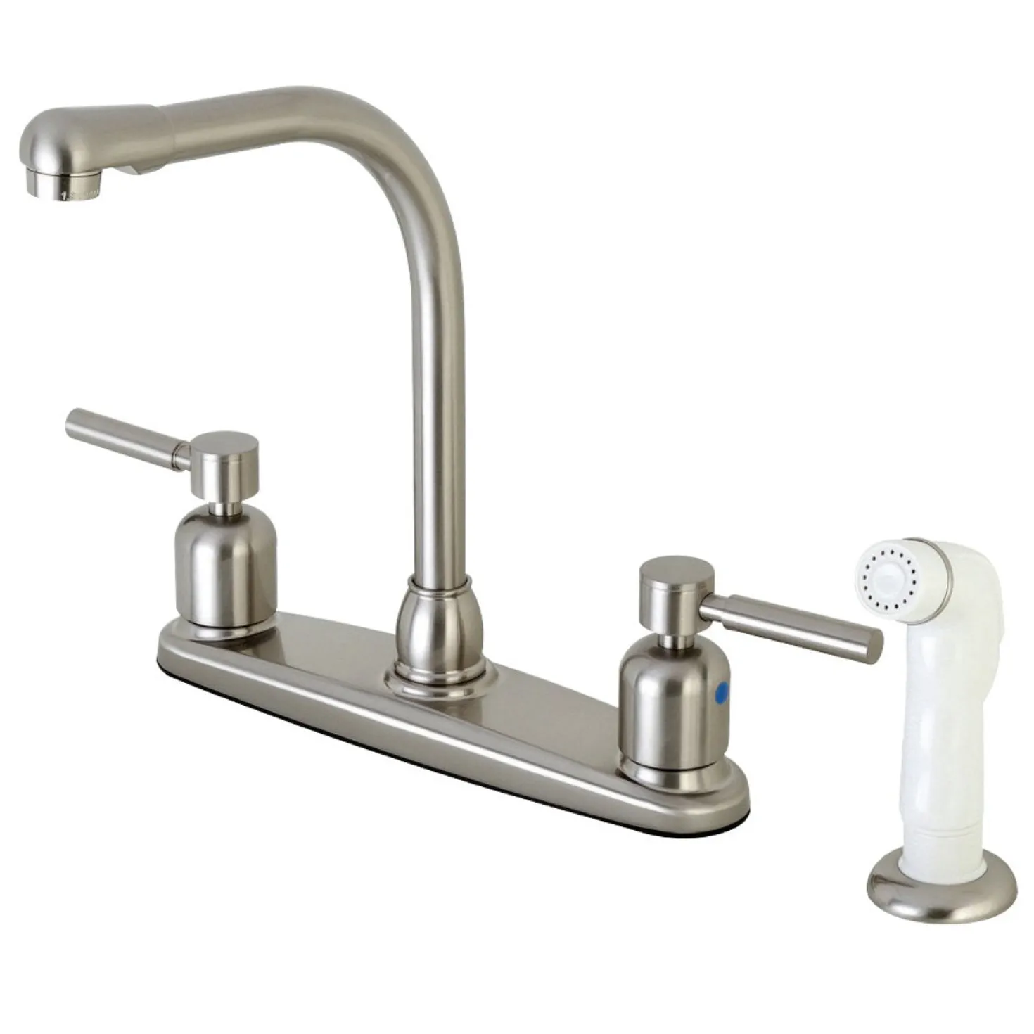 Kingston Brass FB718DL Centerset Kitchen Faucet in Brushed Nickel