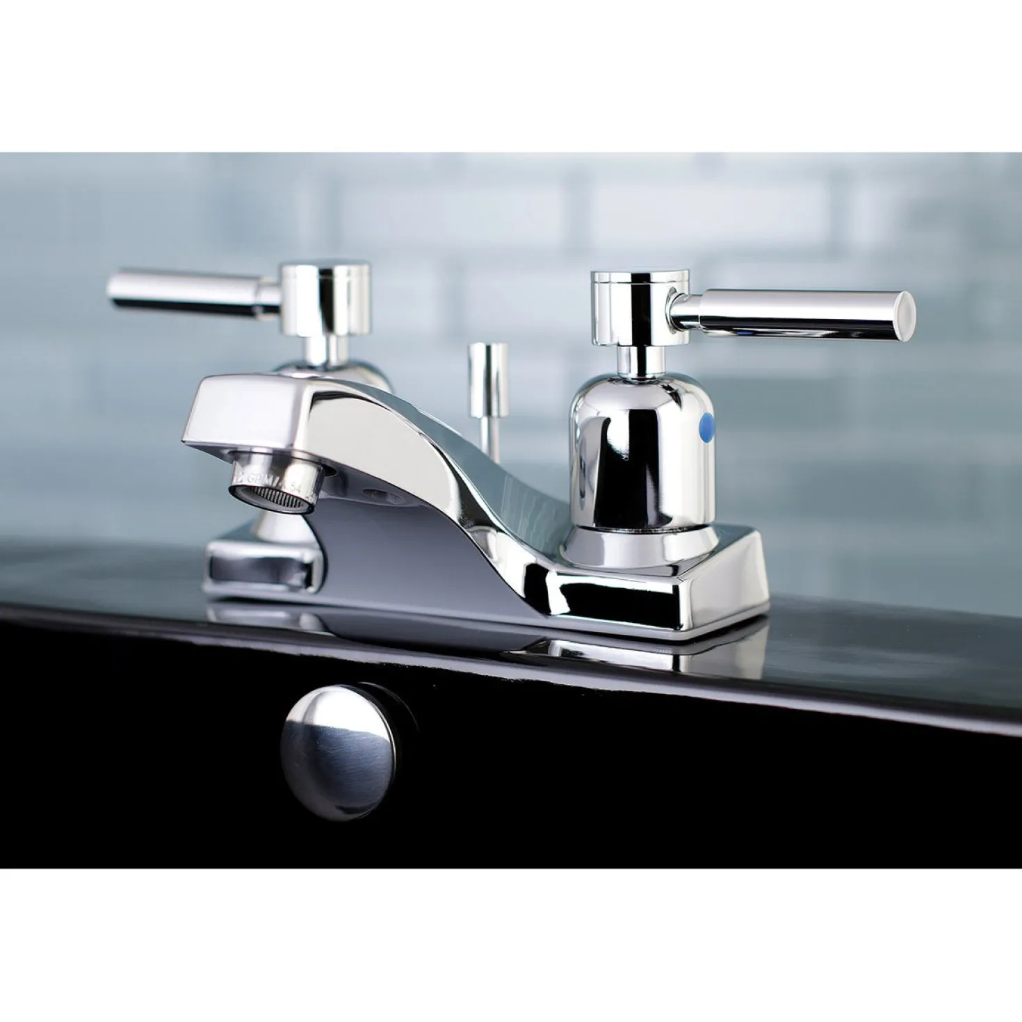 Kingston Brass FB201DL 4-Inch Centerset Bathroom Faucet in Polished Chrome