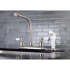 Kingston Brass FB718DPL Centerset Kitchen Faucet in Brushed Nickel