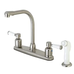 Kingston Brass FB718DPL Centerset Kitchen Faucet in Brushed Nickel