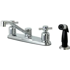 Kingston Brass FB112DX Centerset Kitchen Faucet in Polished Chrome