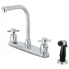 Kingston Brass FB751DX Centerset Kitchen Faucet in Polished Chrome