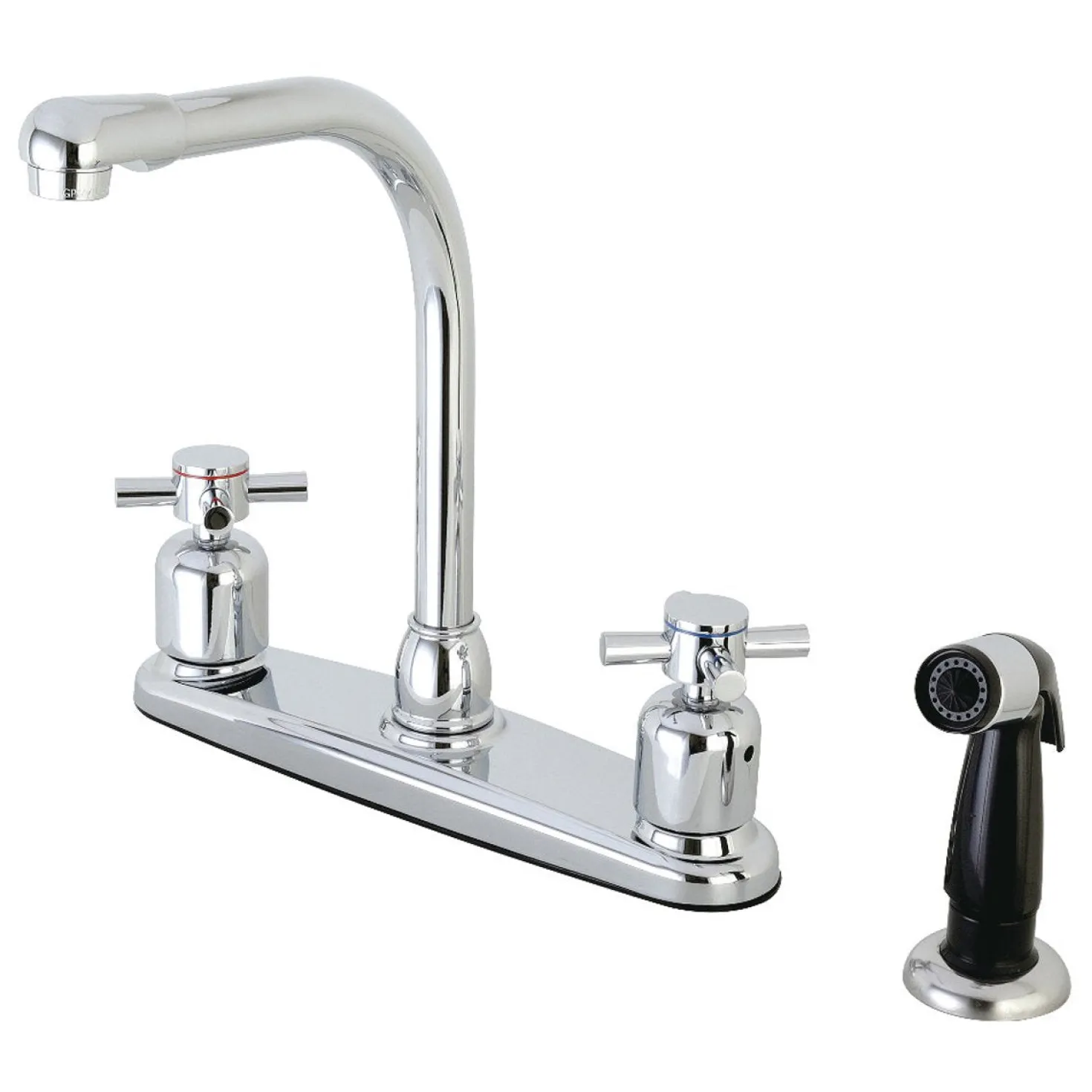 Kingston Brass FB751DX Centerset Kitchen Faucet in Polished Chrome