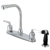 Kingston Brass FB751EFL Centerset Kitchen Faucet in Polished Chrome