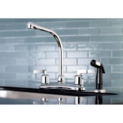 Kingston Brass FB751EFL Centerset Kitchen Faucet in Polished Chrome