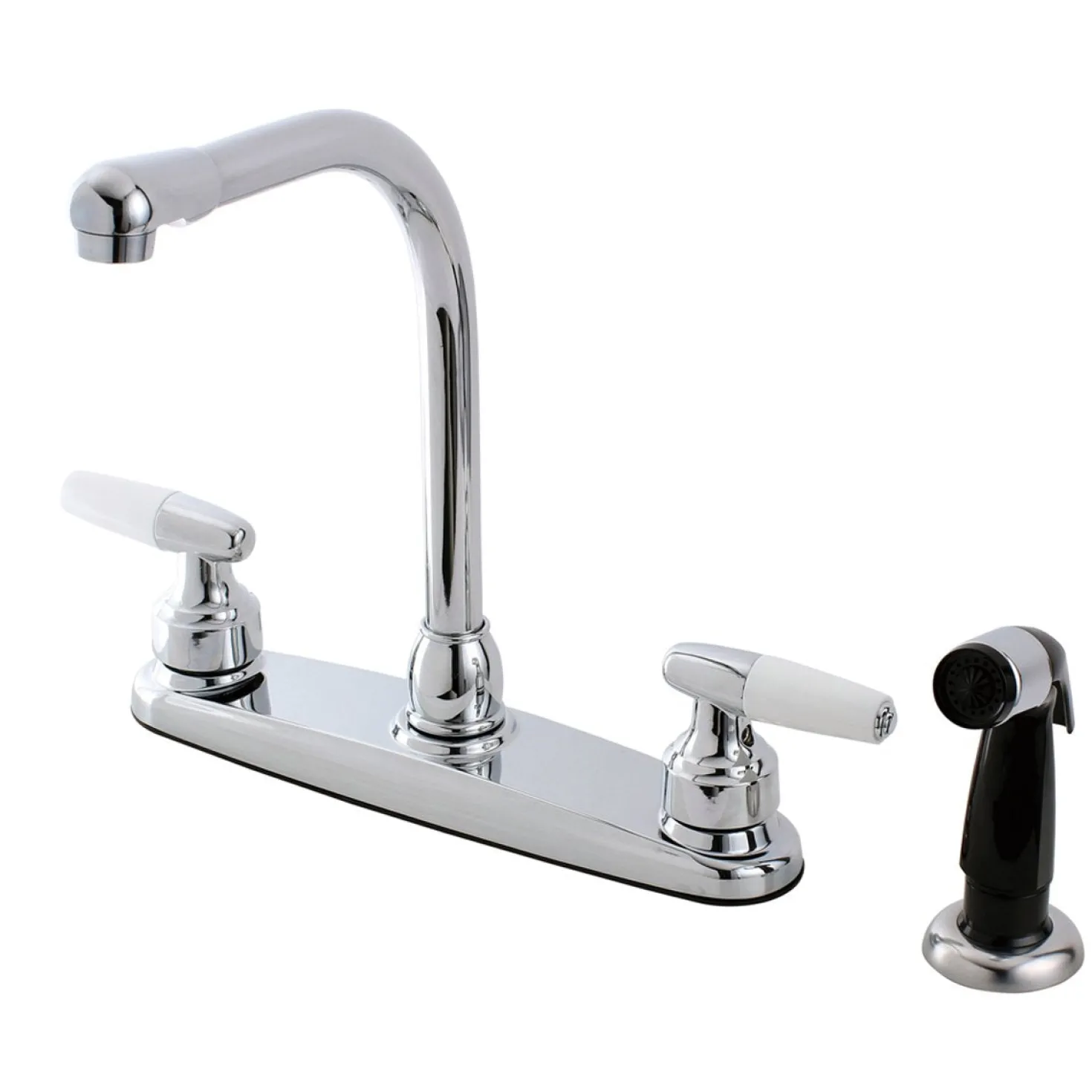 Kingston Brass FB751 8-Inch Centerset Kitchen Faucet in Polished Chrome