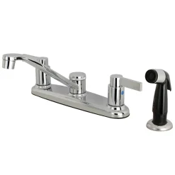 Kingston Brass FB112NDL 8-Inch Centerset Kitchen Faucet in Polished Chrome