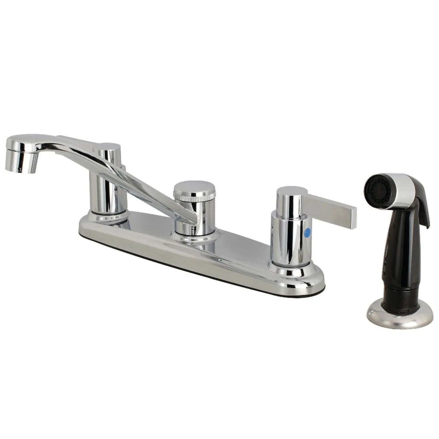 Kingston Brass FB112NDL 8-Inch Centerset Kitchen Faucet in Polished Chrome