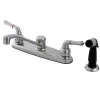 Kingston Brass FB272SN 8-Inch Centerset Kitchen Faucet in Satin Nickel
