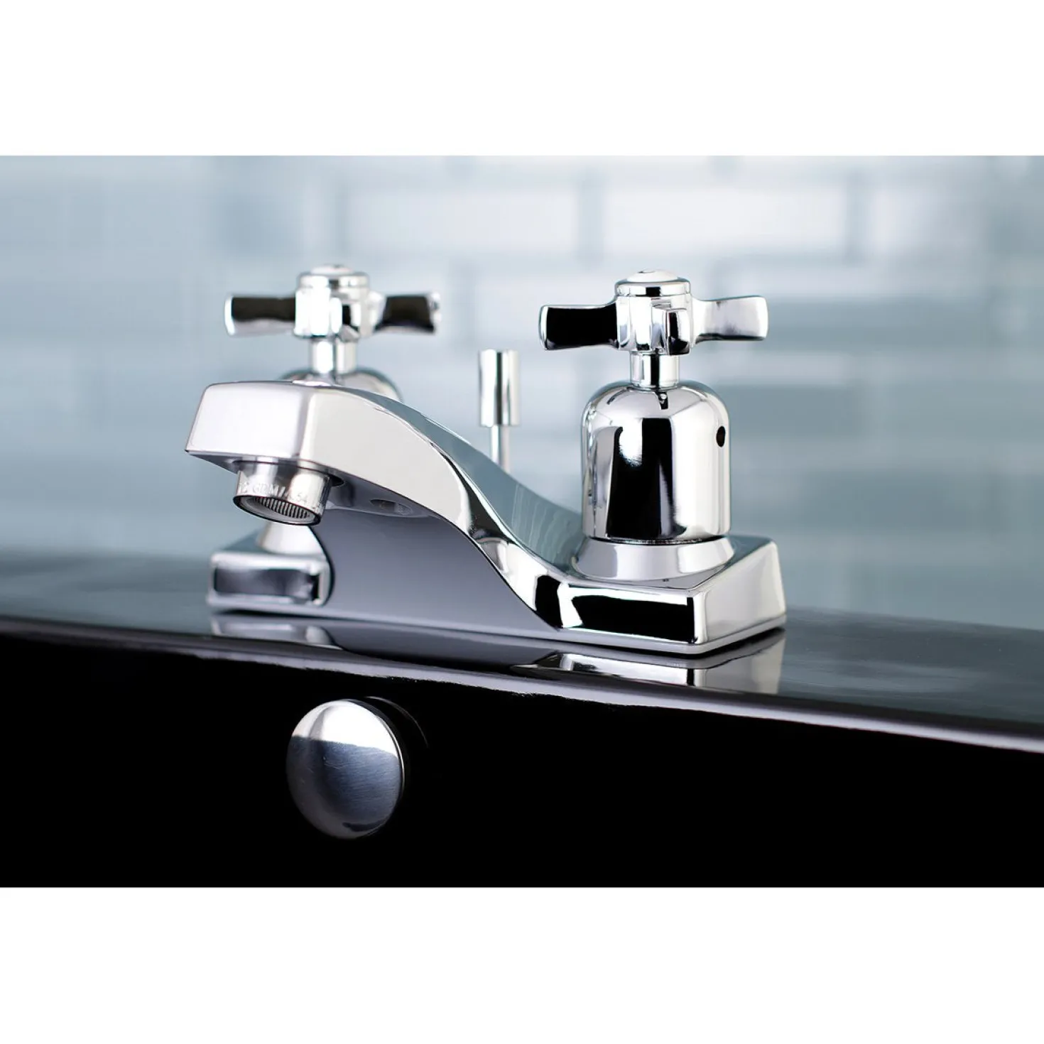 Kingston Brass FB201ZX 4-Inch Centerset Bathroom Faucet in Polished Chrome