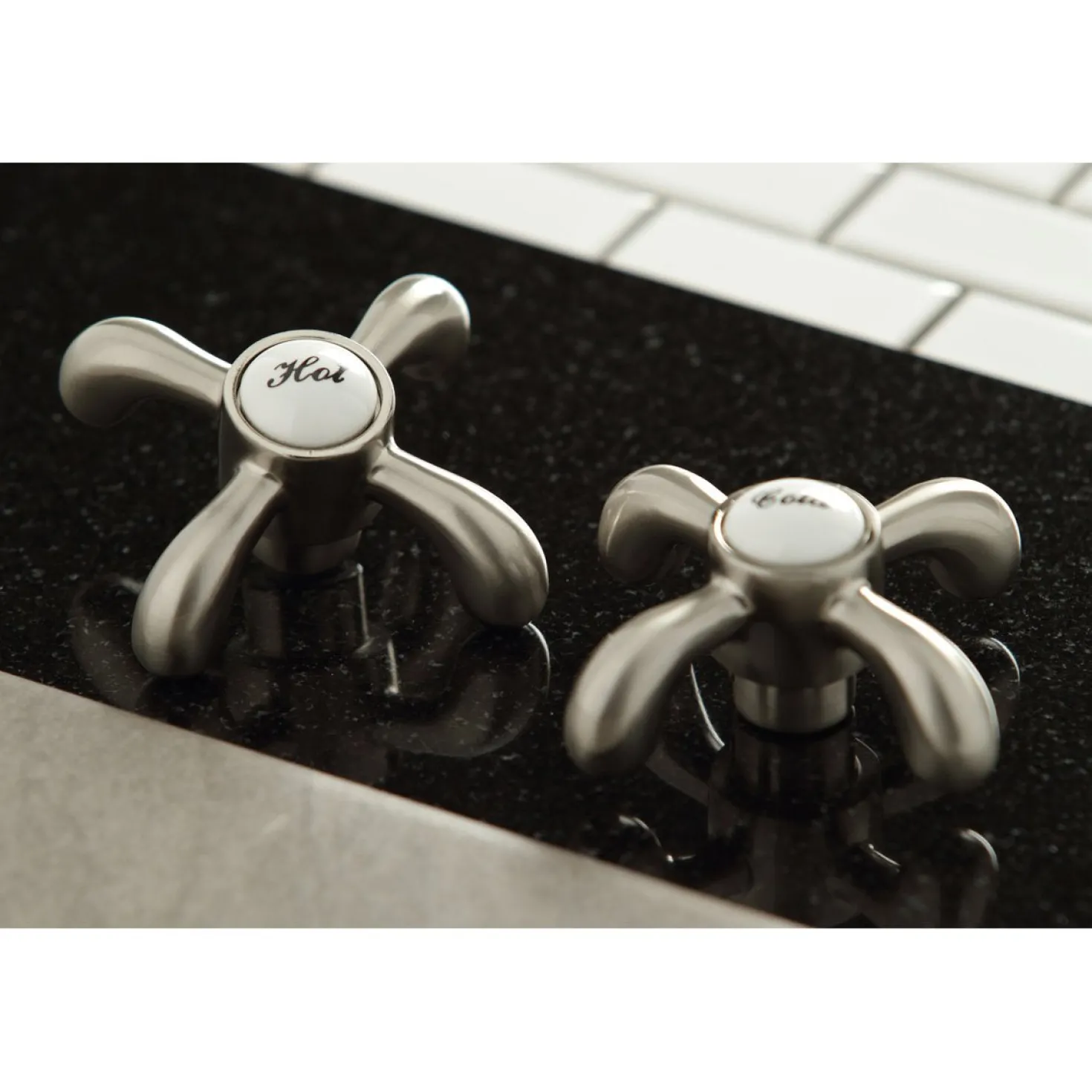 Kingston Brass French Country Kitchen Bridge Faucet with Brass Sprayer